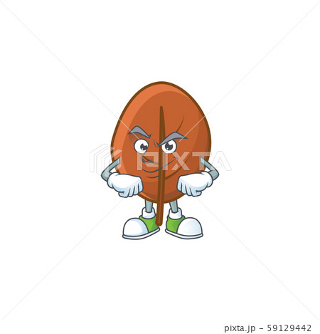 one brown autumn leaves in smirking character. one brown autumn leaves in smirking character. 59129442