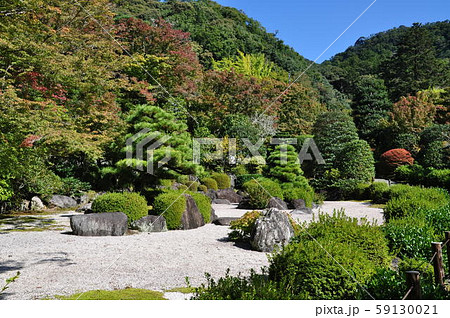 西国十番　三室戸寺　与楽苑の石庭 59130021
