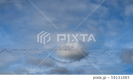 Network on a rope against the sky Network on a rope against the sky 59131065