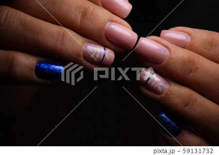 Steep and very stylish design of manicure Steep and very stylish design of manicure 59131732