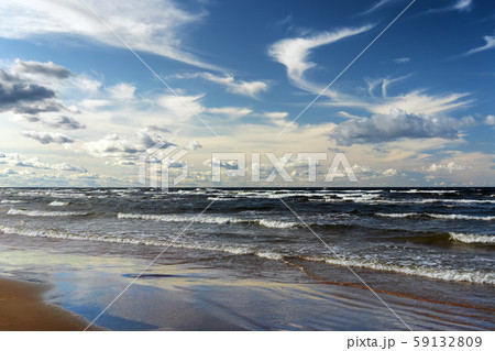 Evening on the Baltic Beach in September 59132809