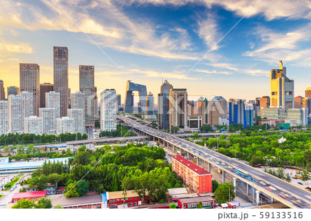 Beijing, China modern financial district skyline Beijing, China modern financial district skyline 59133516