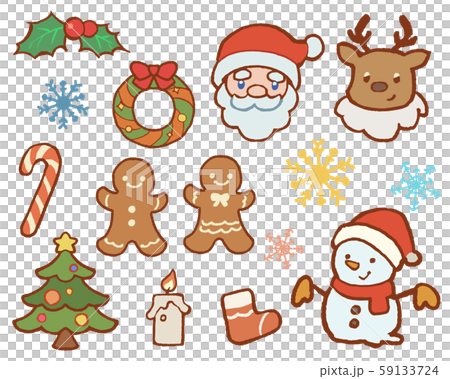 Christmas material set - Stock Illustration [18625787] - PIXTA