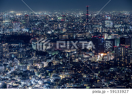 渋谷から眺める新国立競技場 渋谷から眺める新国立競技場 59133927