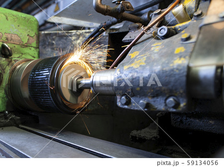 Machinery tool at production plant shot 59134056