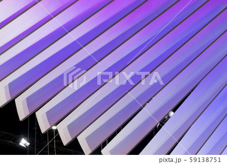 Curved plastic blade with the purple light. Curved plastic blade with the purple light. 59138751