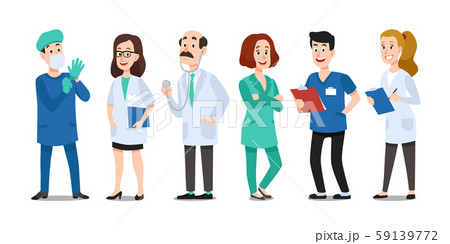 Medicine doctors. Medical physician, hospital nurse and doctor with stethoscope. Medic healthcare 59139772