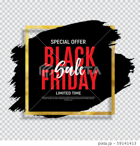 Black Friday Sale Banner Template. Vector 59141413