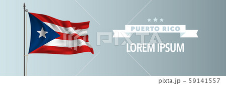 Puerto Rico template happy independence or national day greeting card, banner vector illustration Puerto Rico template happy independence or national day greeting card, banner vector illustration 59141557