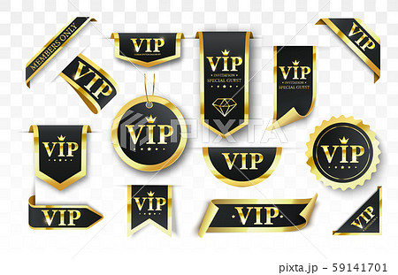 Vip label. Vector black banner Vip label. Vector black banner 59141701