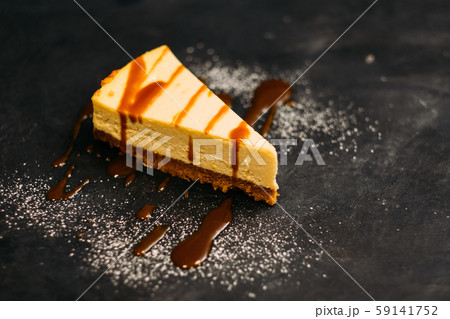 pastry dessert new york cheesecake sugar powder 59141752