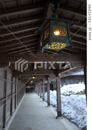 新潟　弥彦　彌彦神社　回廊 59145090