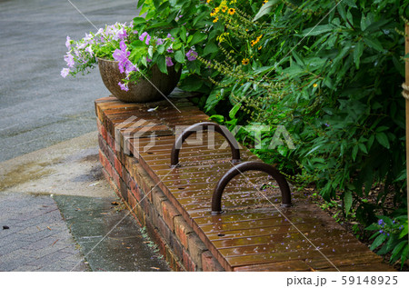 雨に濡れるベンチ 雨に濡れるベンチ 59148925