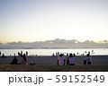 アラモアナビーチパークで黄昏る 59152549