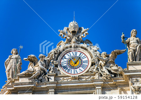 On St. Peter's Square at St. Peter's Basilica in On St. Peter's Square at St. Peter's Basilica in 59154128