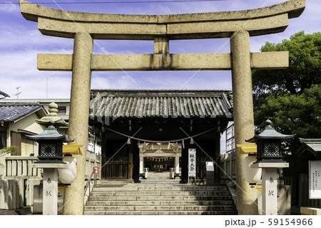 岡山神社 鳥居 随身門 拝殿 岡山県岡山市 岡山神社 鳥居 随身門 拝殿 岡山県岡山市 59154966