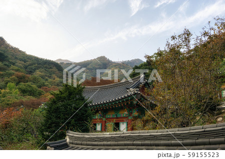 yongmunsa temple in autumn yongmunsa temple in autumn 59155523