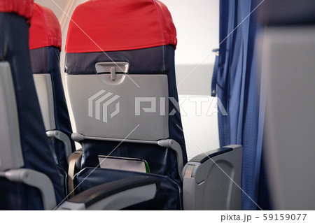 passenger seat inside airplane. chair in aircraft passenger seat inside airplane. chair in aircraft 59159077
