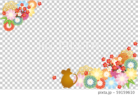 子年-年賀状テンプレート-ウ3 59159610