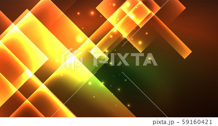 Neon geometric abstract background in hipster style on light background. Space retro design. Color 59160421