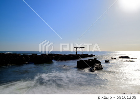 大洗磯前神社　神磯の鳥居 59161209