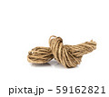 Hemp Rope and bow isolated on white background. 59162821