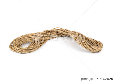 Hemp Rope and bow isolated on white background. 59162826