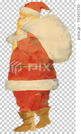 サンタクロース水彩画のイラスト素材 [59163350] - PIXTA