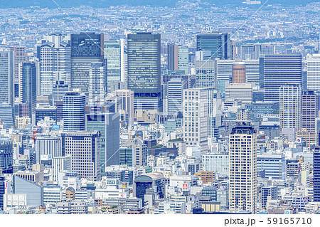 大阪　都市景観　北区、中央区方面　　　　　　　 59165710