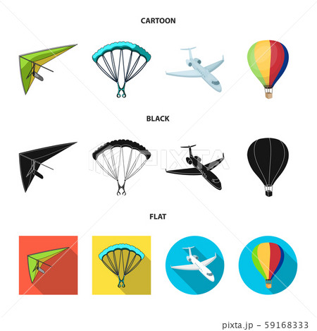 Isolated object of transport and object logo. Collection of transport and gliding stock symbol for Isolated object of transport and object logo. Collection of transport and gliding stock symbol for 59168333