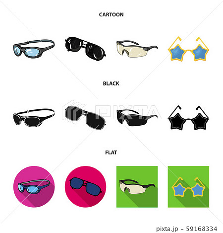 Vector design of summer and beach logo. Set of summer and fashion stock symbol for web. Vector design of summer and beach logo. Set of summer and fashion stock symbol for web. 59168334