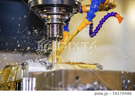 The CNC milling machine cutting the mould and die The CNC milling machine cutting the mould and die 59170486