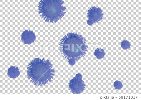 Illustration of influenza (penetrable material) Illustration of influenza (penetrable material) 59171017