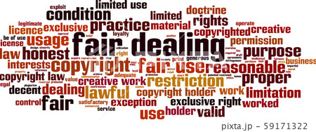 Fair dealing word cloud Fair dealing word cloud 59171322