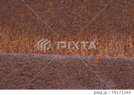 錆のパターン　Retro iron plate or automobile rust pattern 59171344