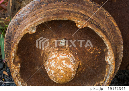 錆のパターン　Retro iron plate or automobile rust pattern 59171345