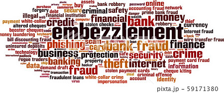 Embezzlement word cloud Embezzlement word cloud 59171380