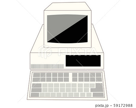 classic retro computer in the past screen CPU keyboard classic retro computer in the past screen CPU keyboard 59172988
