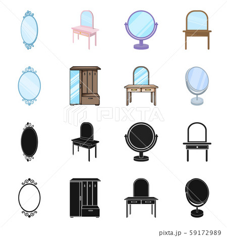 Isolated object of imagery and decorative icon. Set of imagery and silver vector icon for stock. 59172989