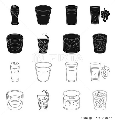 Vector illustration of glass and transparent symbol. Collection of glass and empty stock vector Vector illustration of glass and transparent symbol. Collection of glass and empty stock vector 59173077