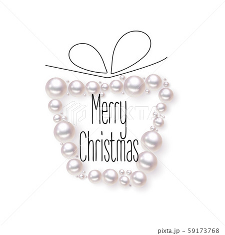 Banner with frame from pearls Banner with frame from pearls 59173768