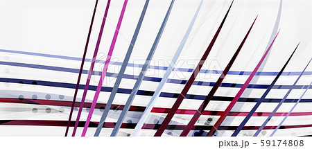Trendy color stripes lines wave, great design for any purposes. Vector line pattern. Vector 59174808