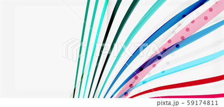Trendy color stripes lines wave, great design for any purposes. Vector line pattern. Vector 59174811