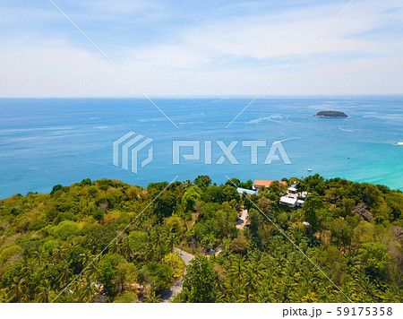 Aerial view of Patong beach with blue turquoise Aerial view of Patong beach with blue turquoise 59175358