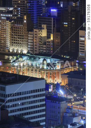 大阪・中之島・夜景・大阪市中央公会堂 59176308