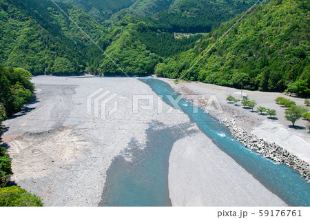 谷瀬の吊り橋 西側風景 谷瀬の吊り橋 西側風景 59176761