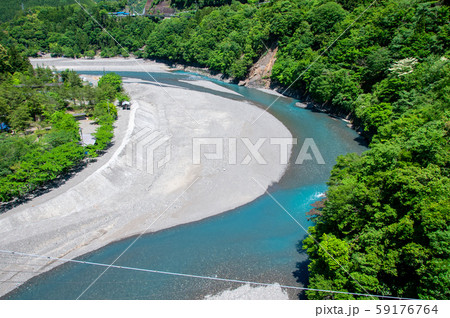 谷瀬の吊り橋 東側風景 谷瀬の吊り橋 東側風景 59176764