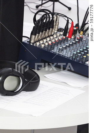 microphone and mixing table, sound, Studio 59177776