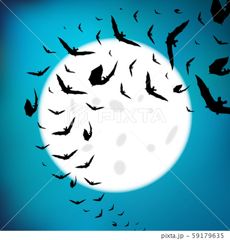Flying bats in the night. Flying bats in the night. 59179635