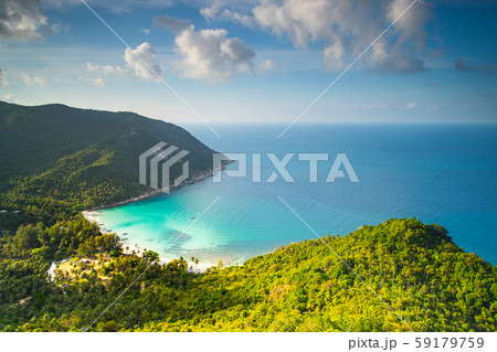 beautiful bottle beach on phangan island thailand 59179759
